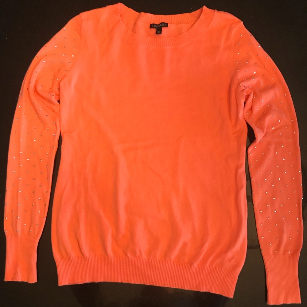Express Long Sleeve/Sweater with Jeweled Sleeves